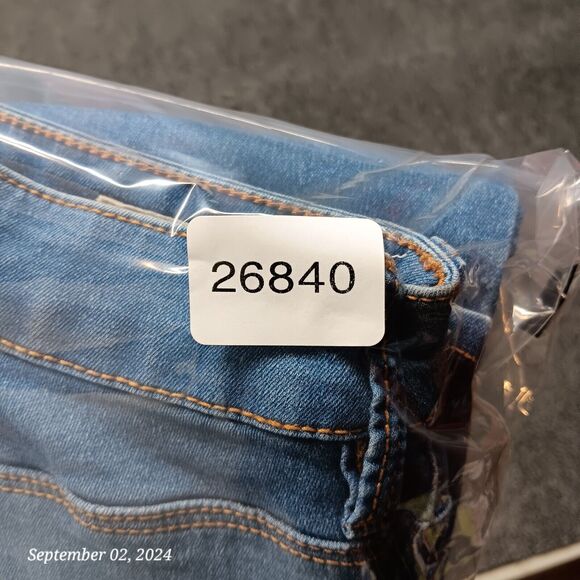 Pacsun Jeans Women‎ 25 Short Blue Super High Rise Skinniest Stretch Pants - Picture 12 of 12